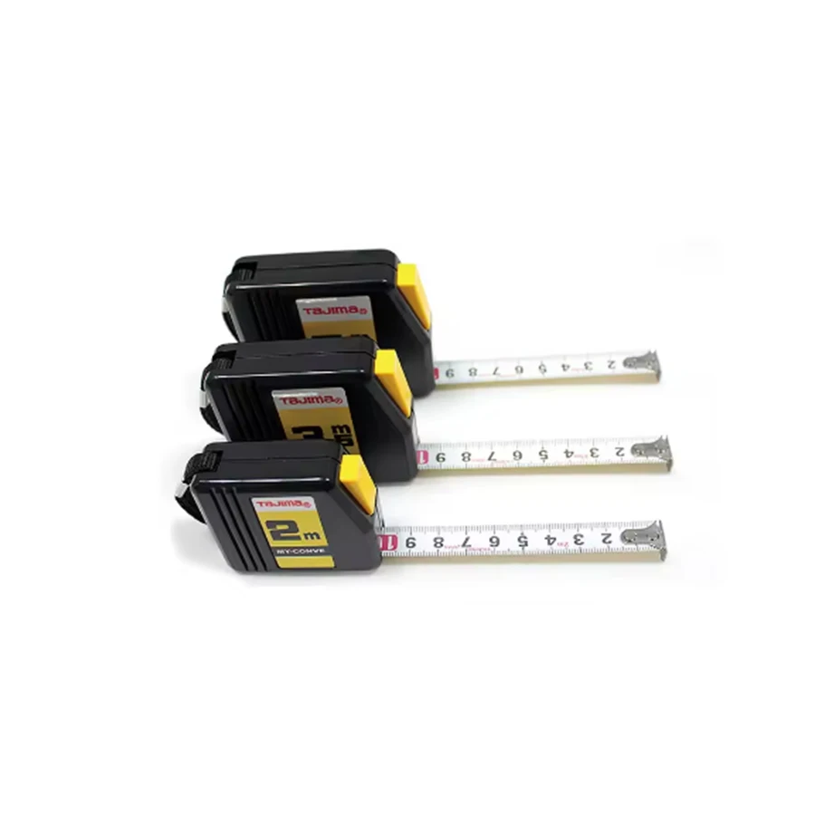 TAJIMA 2/3.5/5.5m Automatic Lock Steel Tape 1Pcs Tape Equipped with Hand Strap & Metal Buckle Measuring Tool  1001-0143/44/45