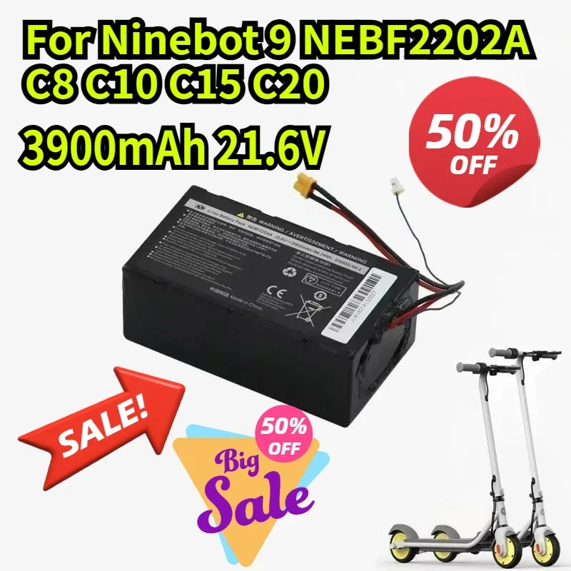 

3900mAh 21.6V for Ninebot 9 NEBF2202A C8 C10 C15 C20 Electric Scooter Battery