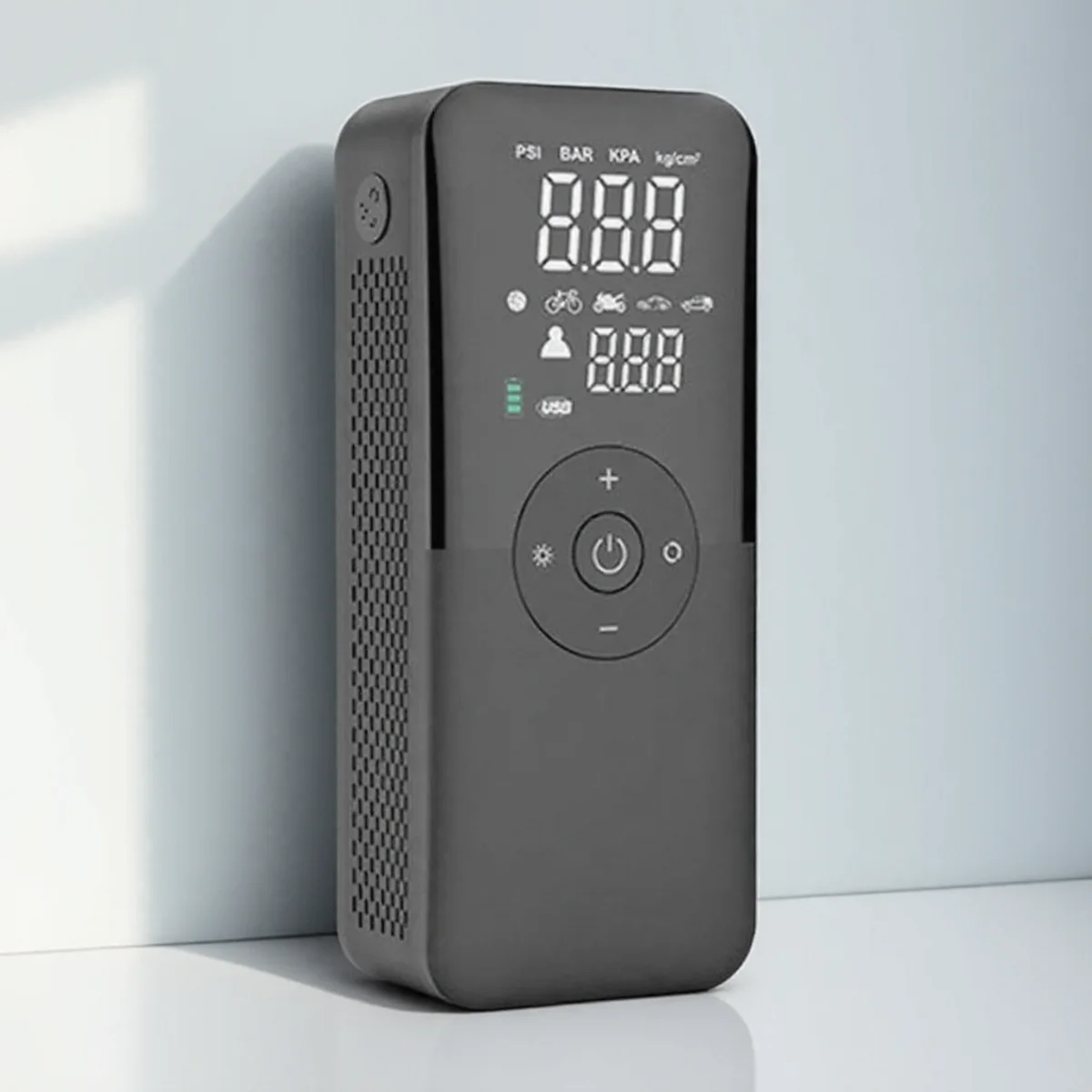 

Перезаряжаемый цифровой воздушный насос для автомобиля, мотоцикла, велосипедных шариков, портативный беспроводной компрессор