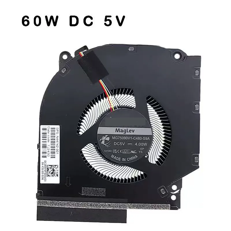 Replacement New CPU/GPU Cooling Fan For HP Victus Gaming 16-R 16-R0008CA 16-R0028CA 16-S 16T-S TPN-C169 N44742-001/N44738-001