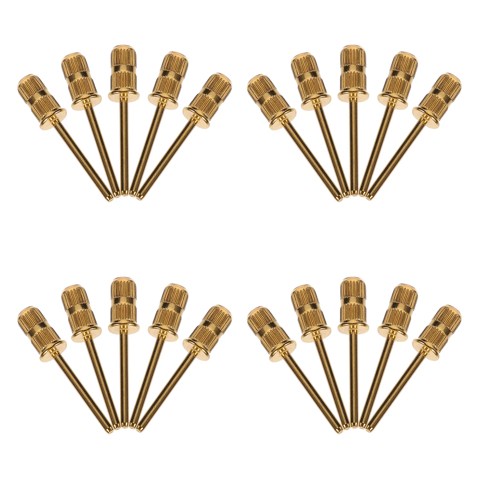 20 pièces anneau de ponçage roulement forets à ongles manucure pédicure ensemble d'outils accessoires de lime en métal polissage meulage dissolvant de cuticules