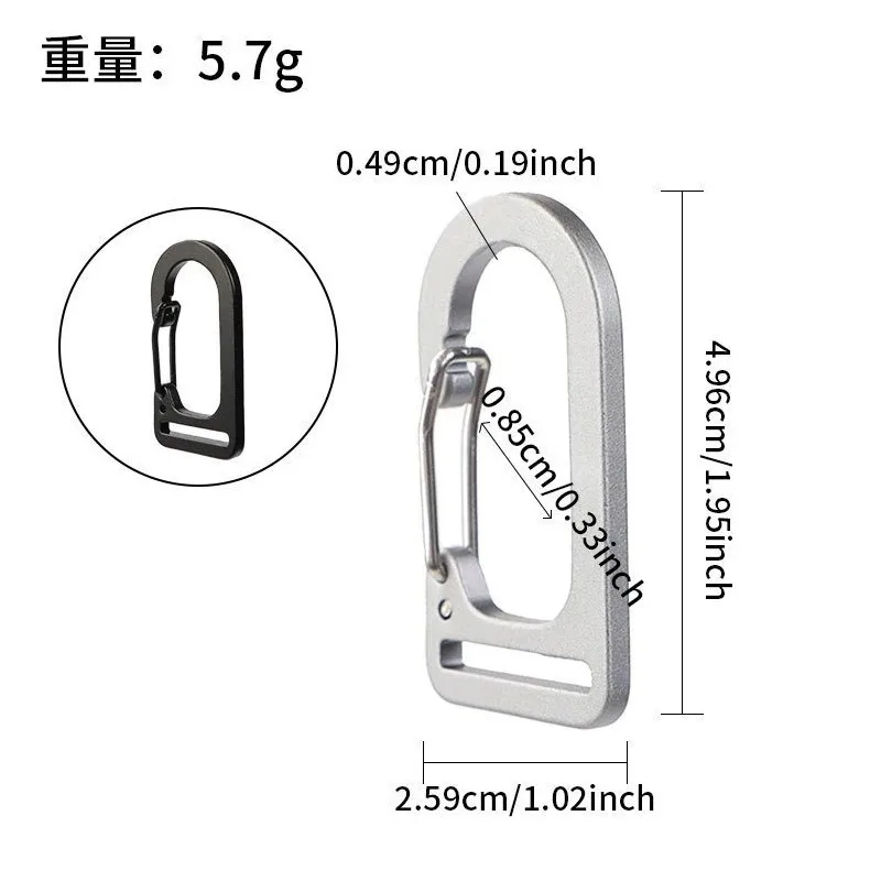 20pcs U-shaped Woven Belt Steel Wire Buckle Aluminum Alloy for DIY Key Rings Climbing Buckle Luggage and Bag Accessory view 6