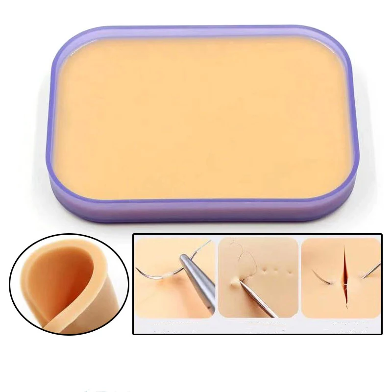 Skin suture silicone contact module double eyelid embedding simulation leather training tool plastic practice model