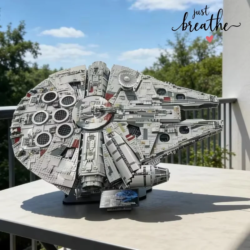 Popular Bandai Launch Ucs Millennium Falcon Building Blocks Premium Craft Fan Celebration Events Compatible With Bricks