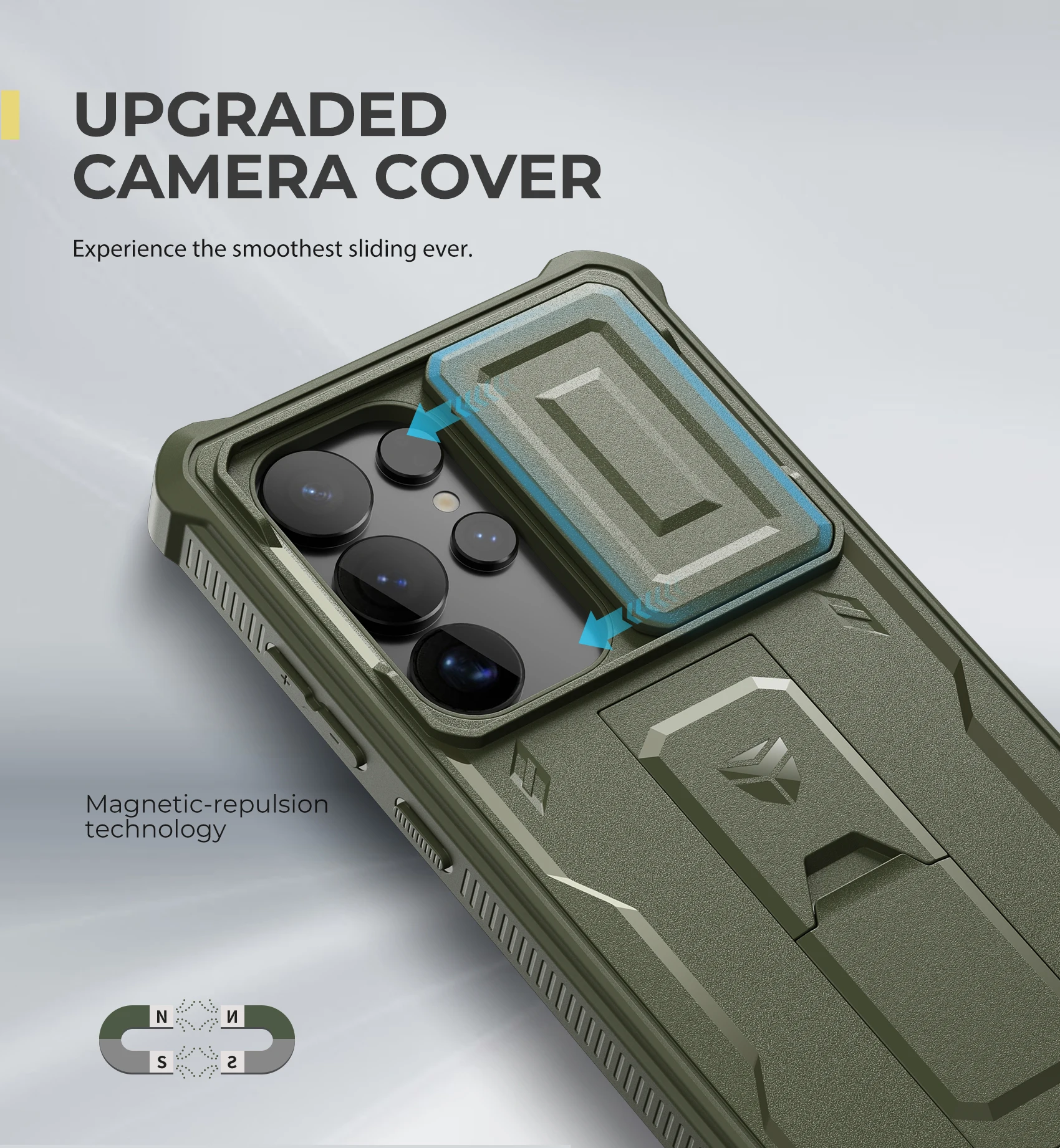Dexnor do Samsung Galaxy S25/S25 Plus/S25 Ultra 2025Case na całe ciało, odporna na wstrząsy osłona aparatu i wbudowana podpórka zabezpieczająca ekran — zdjęcie produktu 4