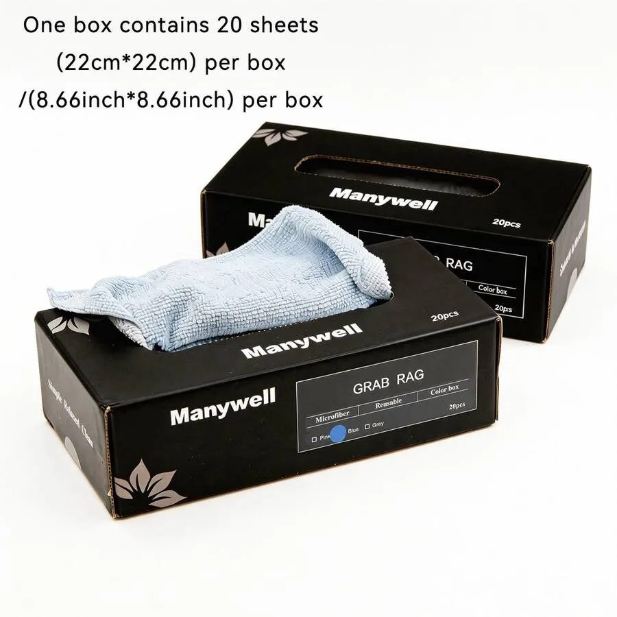 

2 Boxes Set 40pcs Disposable Microfiber Cleaning Cloths Reusable, Polyester Blend, Suitable For Living Room, Bedroom, Outdoor,