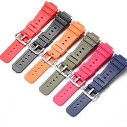 Watch Accessories For DW-5600 G5600 GW-M5610 B5600 Men Sport Waterproof Rubber Band Replacement Strap 16mm Bracelet