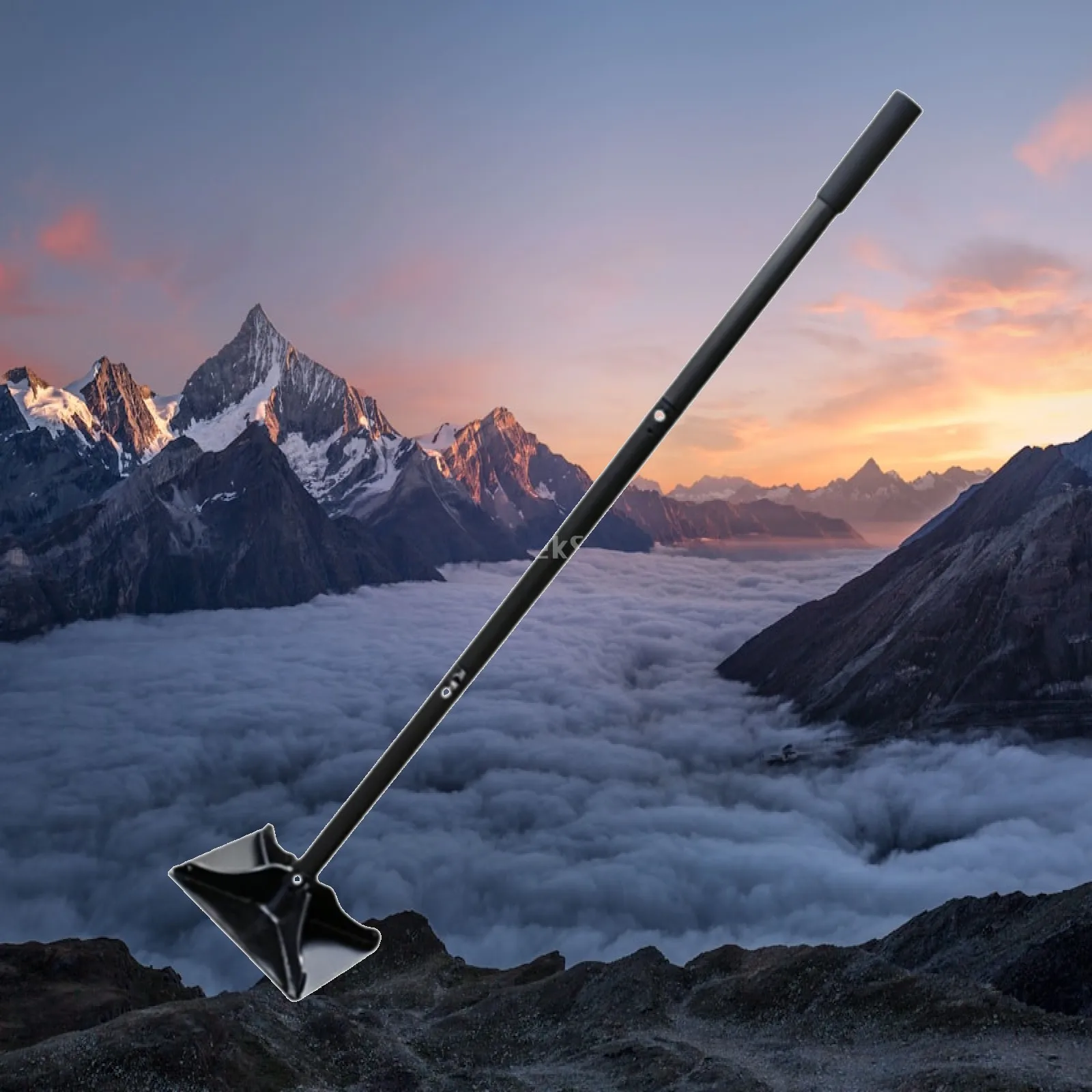 Landscaping Compaction Tool Steel Tamper with Adjustable Handle for Leveling Ground Sand Gravel