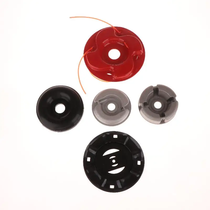 15mm Aluminum Trimmer Head Through Hole Fit String Trimmer Replacement Head Wire Rope Weed Head Accessories