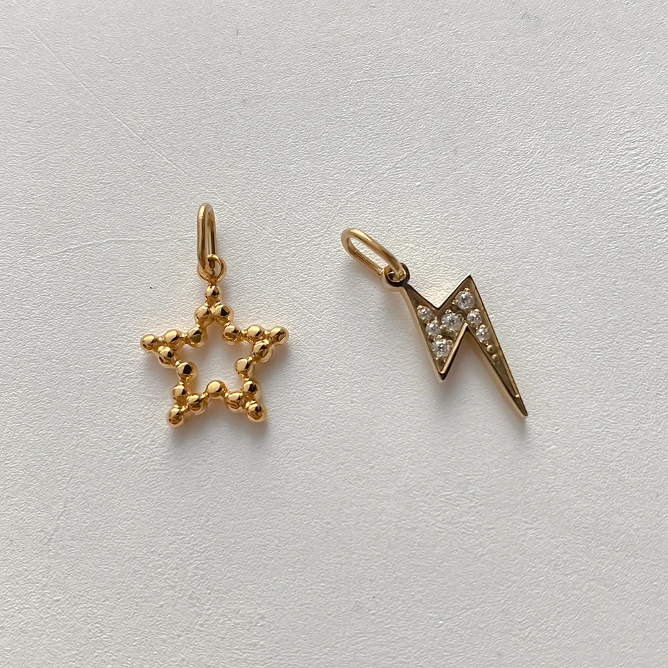 EMANCO Stern-Sonnen-Anhänger für Ohrringe und Halsketten, Zubehör für die Schmuckherstellung, Edelstahl, vergoldet, DIY-Schmuck, 48-Stunden-Versand – Detail 5