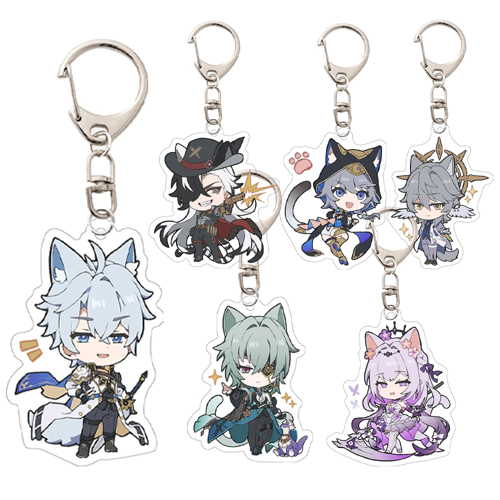 هونكاي: ستار السكك الحديدية الشكل Phainon المفاتيح Hyacine التشفير Anaxa Castorice Mydei الاكريليك كيرينغ أنيمي قلادة الهدايا اكسسوارات