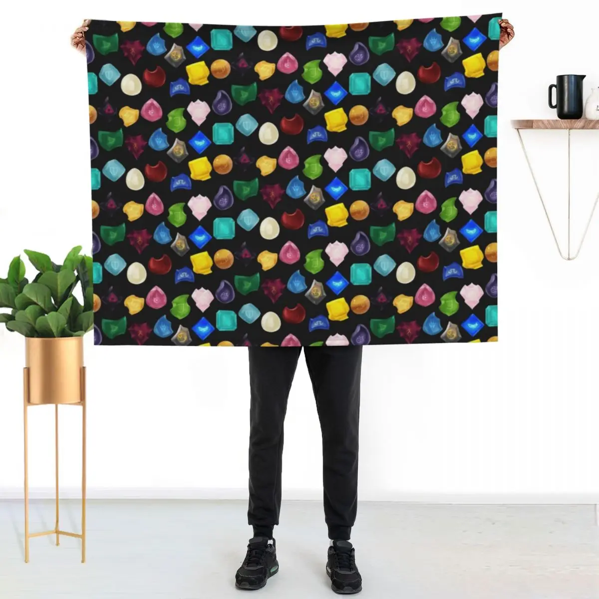 

All the Soul Stones Throw Blanket All Season Lightweight Soft Blanket for Bed