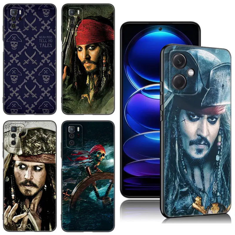 Pirates Of The Caribbean Black Silicone Phone Case For Xiaomi Redmi Note 10 11 11S 12 13 Pro 4G Plus 10S 12S 11T 5G