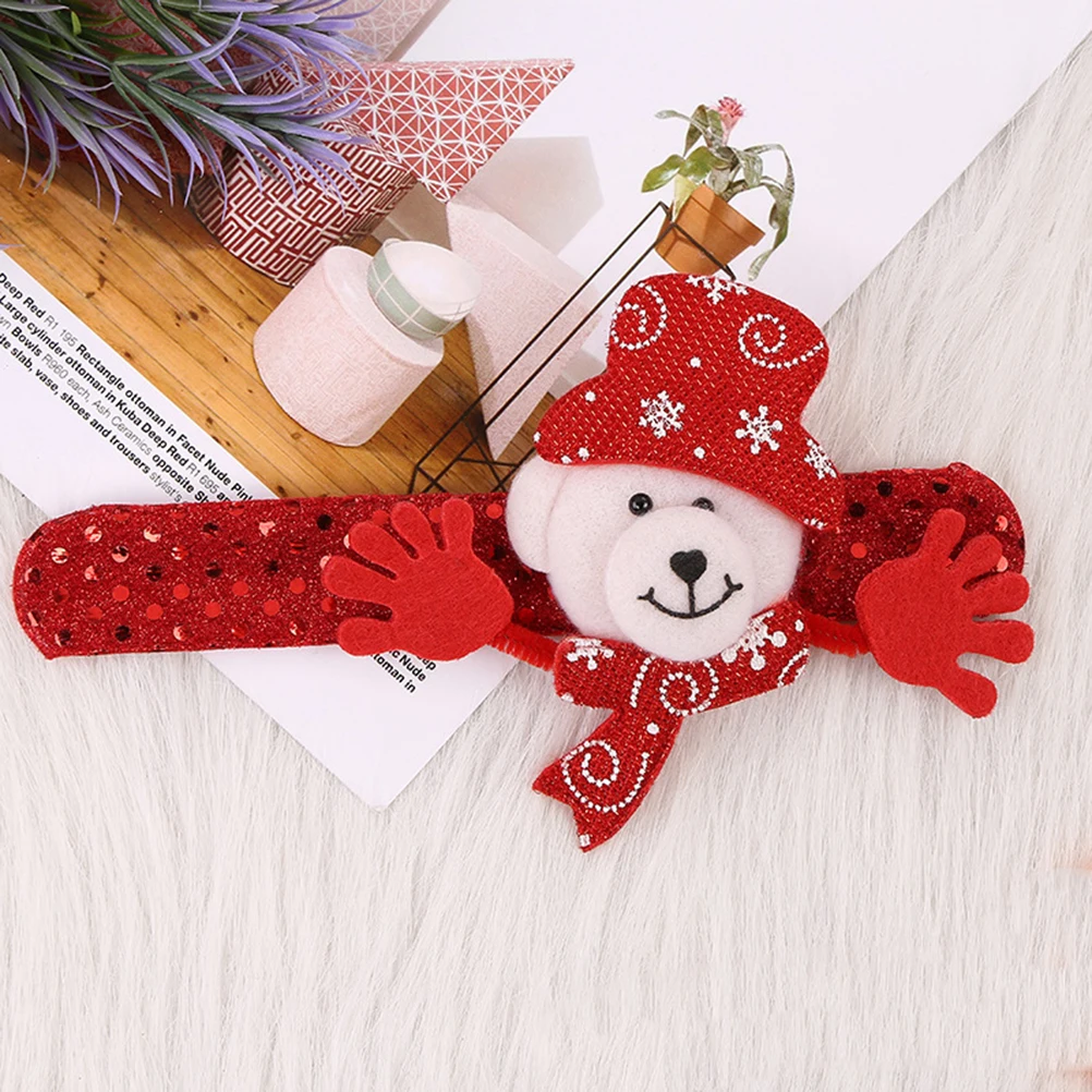

12pcs Snap Bracelets Christmas Wristbands for Kids Teens Flexible Skin Friendly Premium Material Slap Bracelets Gifts
