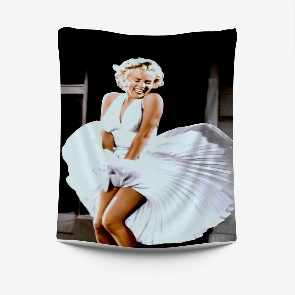 M-Marilyn Sexy Girl M-Monroe Tapestry Creative Pattern Photo Living Room Wall Art Tapestry Decor Party Outdoor Decorate Banners