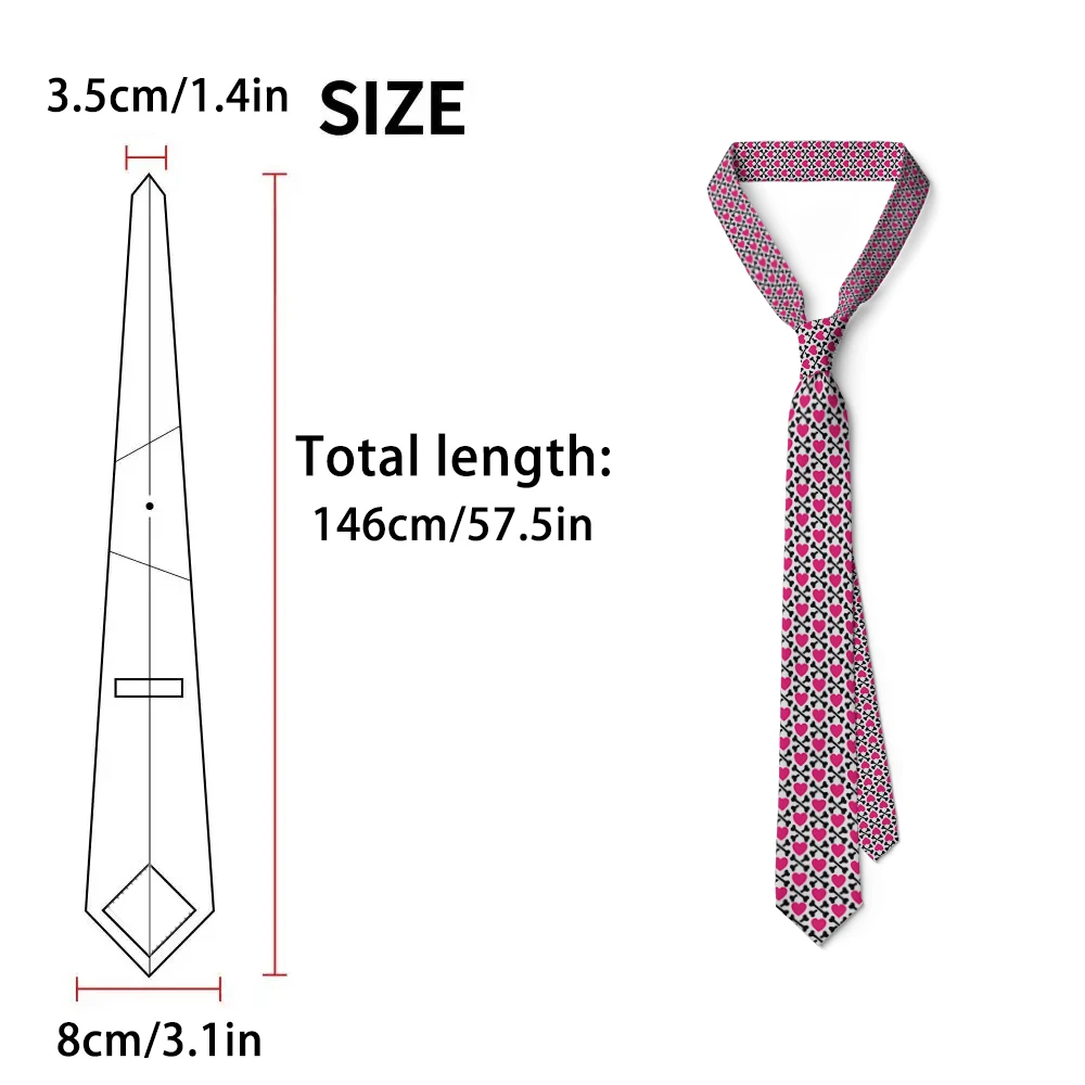 Men's skull tie 8CM polyester knitted trend skull tie Halloween party casual decoration shirt matching nice ties