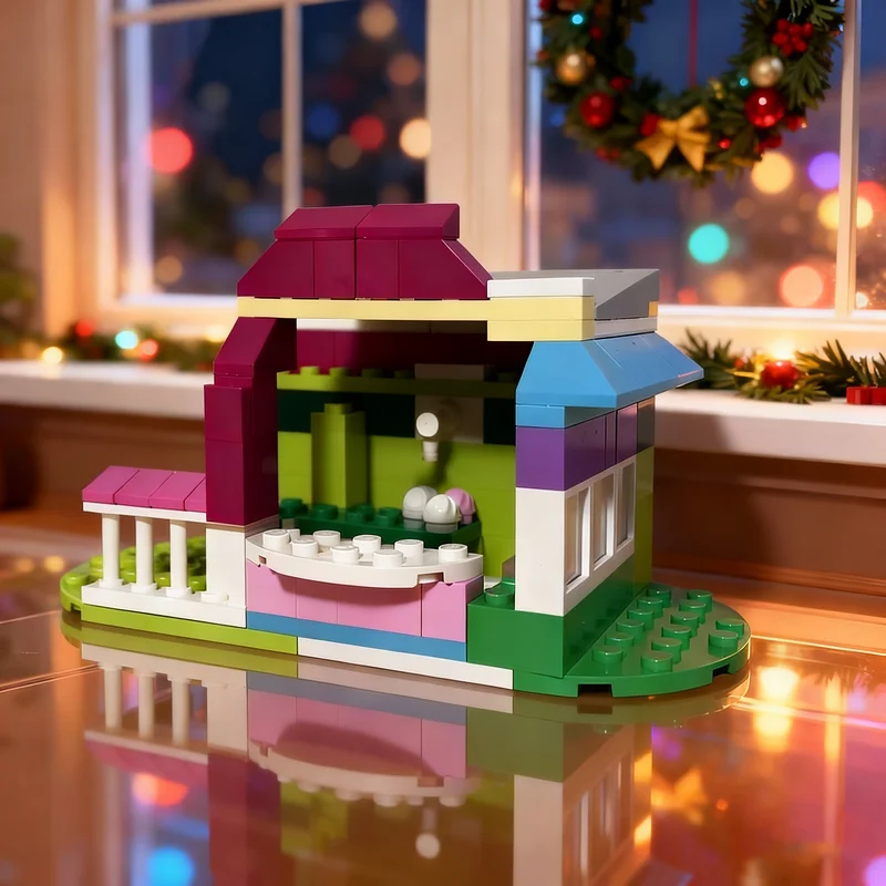 

111pcs MOC Beachside Ice Cream Stand City Harbor Model Building Blocks Construction Christmas Gifts Idea Education Toys Brick