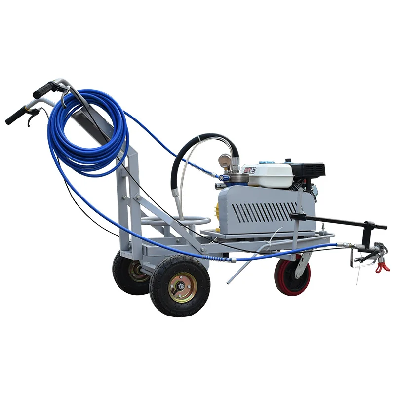 New Cold Spraying Traffic Line Road Paint Stripping Marking Machine Core Components Pump Engine Construction Industries