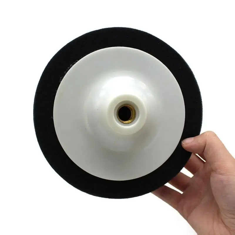 M7DA 3Pcs 6 인치 150mm 버핑 스폰지 헤드 걸레 패드 14mm 스레드 스폰지 소프트 폼 버핑 패드 자동차 연마 버핑 도구