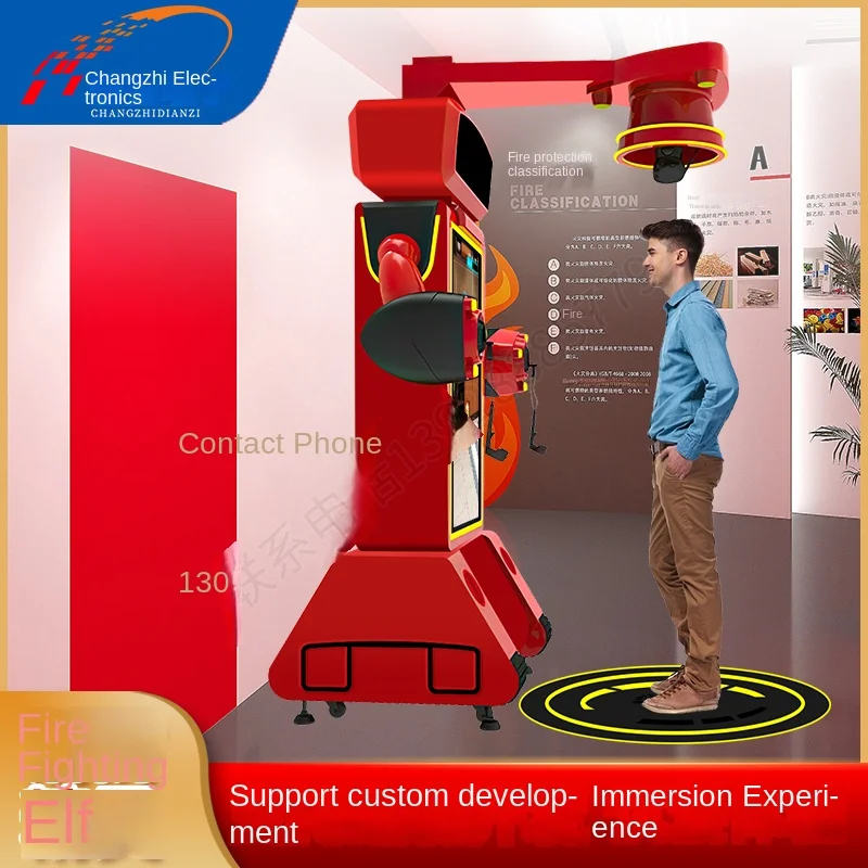 Interactive MR Equipment VR Fire Experience Hall Fire Hazard Investigation Fire Spirit Business Handling Welcome Reception