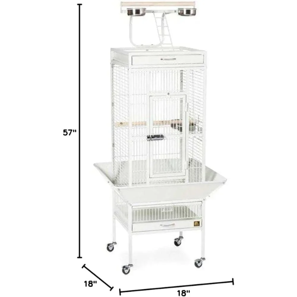 Cockatiel Chalk White Pigeons Hendryx 3151C Pet Products Wrought Iron Select Bird Cage For Parrots 18”x 18” X 57” Hut Backpack