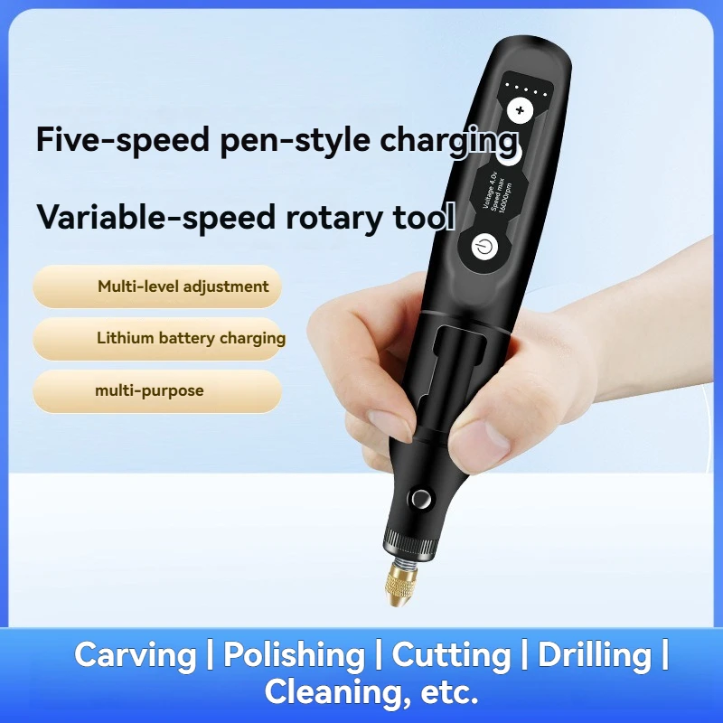 Electric Mini Electric Grinder, Small Polishing Machine, Jade Cutting And Polishing Artifact, Charging Drill, Carving Pen