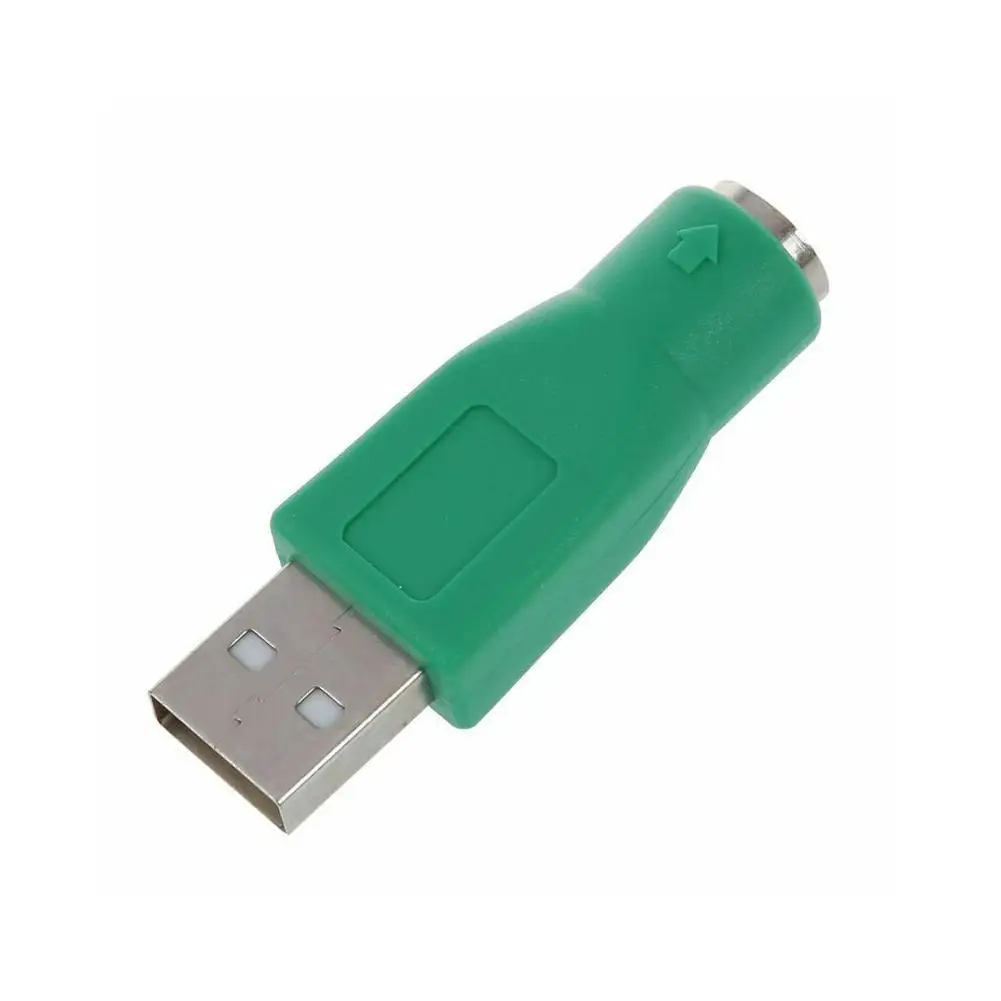 USB To PS2 Green Adapter One Bag One Pack USB Male To 6Pin Female For Keyboard And Mouse Adapter