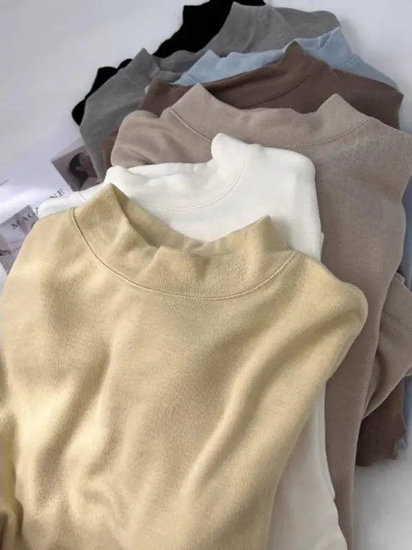 

plus Size Women's Long Sleeve Base Shirt German Velvet Casual Loose Autumn Winter High Waist And Pear Shape Fit Commute...