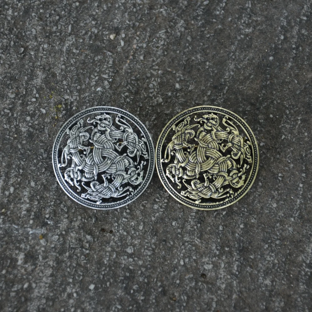 الحنين 1 قطعة القوطي القرون الوسطى الثلاثي التنين الثالوث رمز السويدية الاسكندنافية نورس فايكنغ بروش للرجال ملابس حريمي دبوس