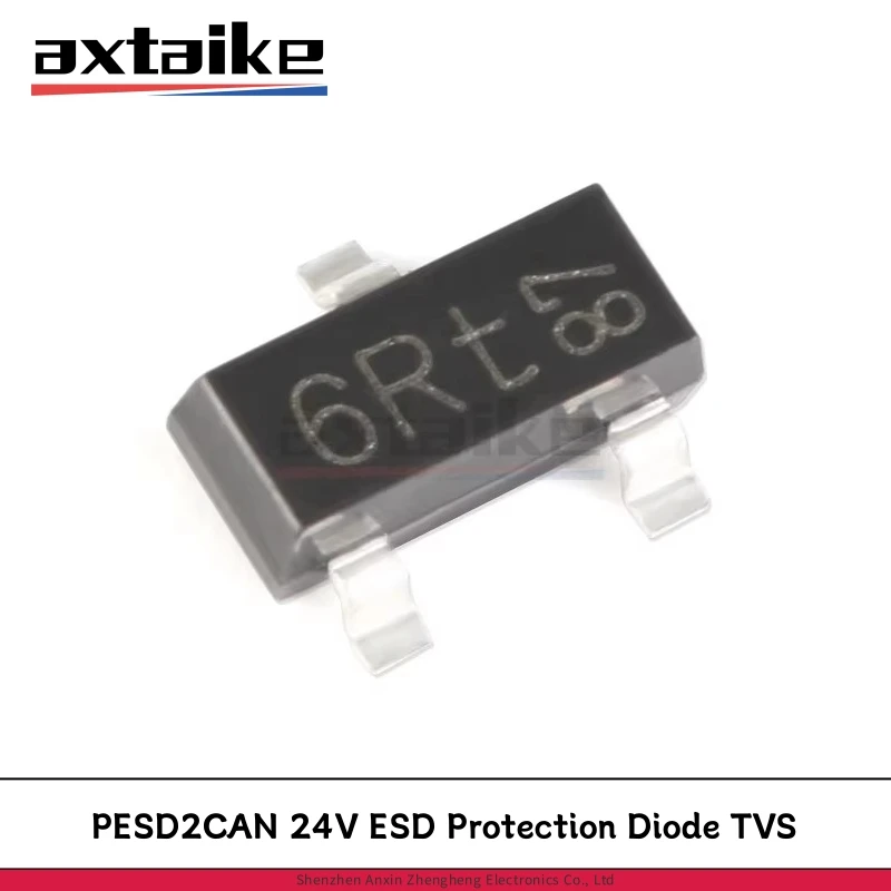 50PCS PESD2CAN,215 SOT-23 6Rt SMD 24V ESD Protection Diode TVS Transient Voltage Suppressor Transistor