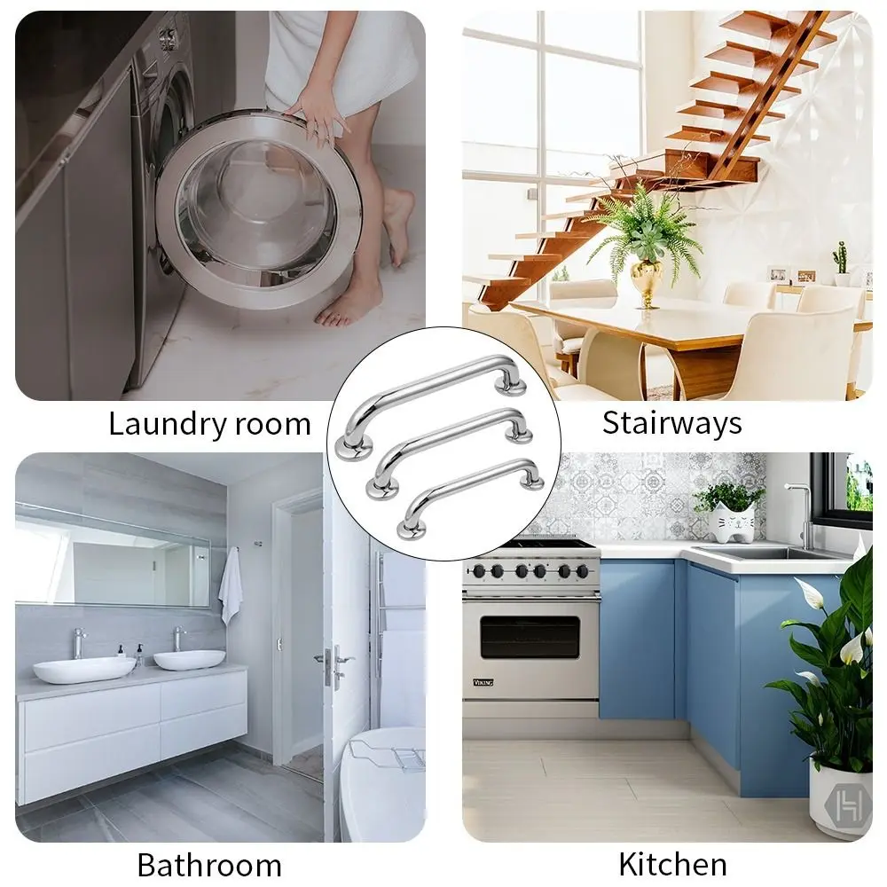 

Поручень для душа из нержавеющей стали, безопасный поручень. Защитный поручень, вешалка для полотенец, опорная ручка для ванной комнаты