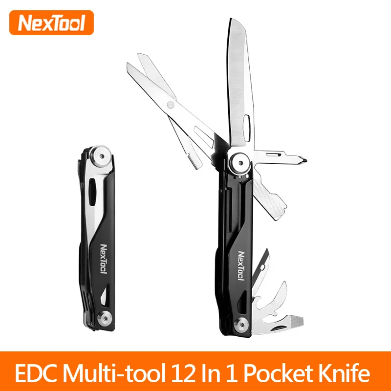 Nextool 12 In 1 Pocket Knife Knight EDC Knife Multi-tool Outdoor Folding Knife Mini Portable Folding Scissors Pocket Knife