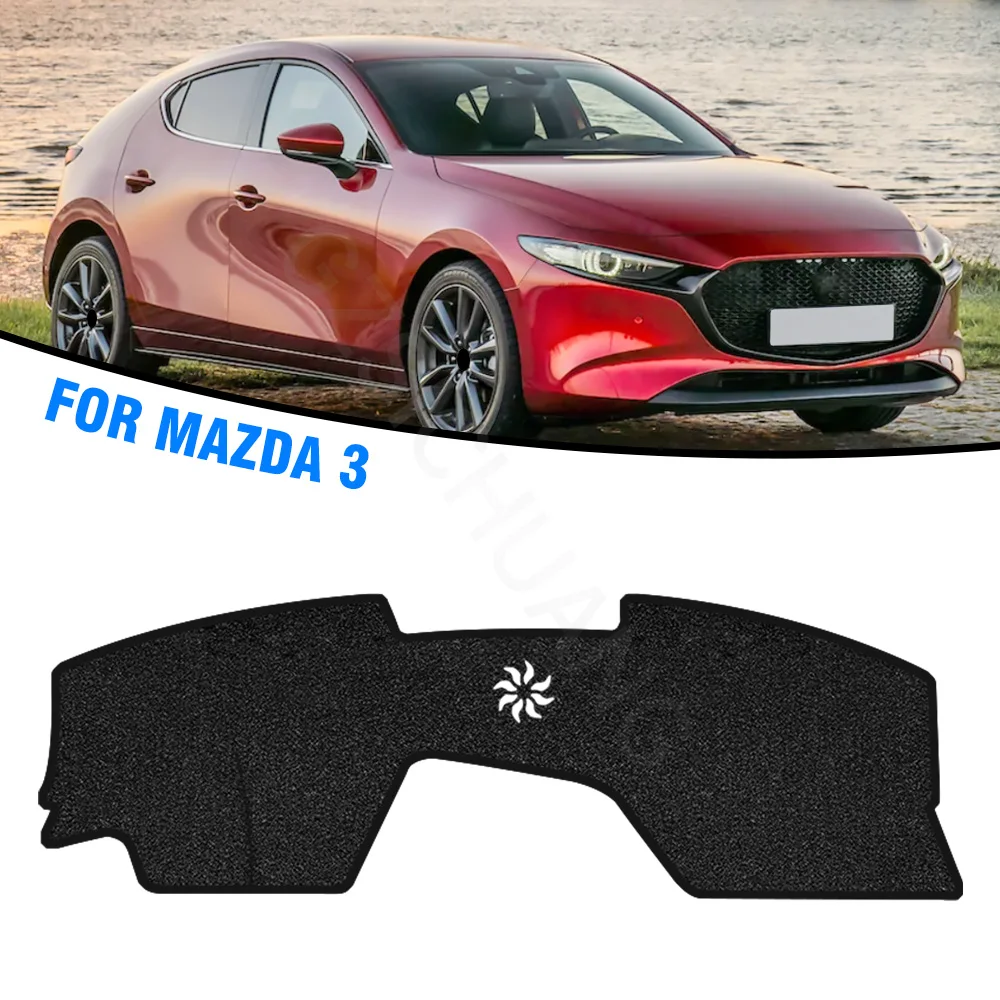 

Dashboard Cover Sunshade Protector Dash Mat Interior Decor Car Accessories For Mazda 3 BP Axela 2019 2020 2021 2022 ﻿