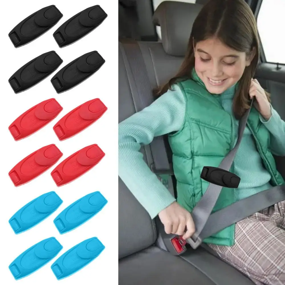 Comfortable Plastic Car Seat Belt Clips Non-Slip Shoulder Protection Seat Belt Adjuster Locking Clip Kids Safety