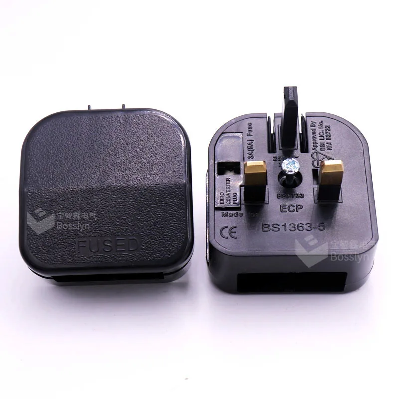 CE Certification BS5733(ECP) European to British Power Adapter Plug European to UK Plug