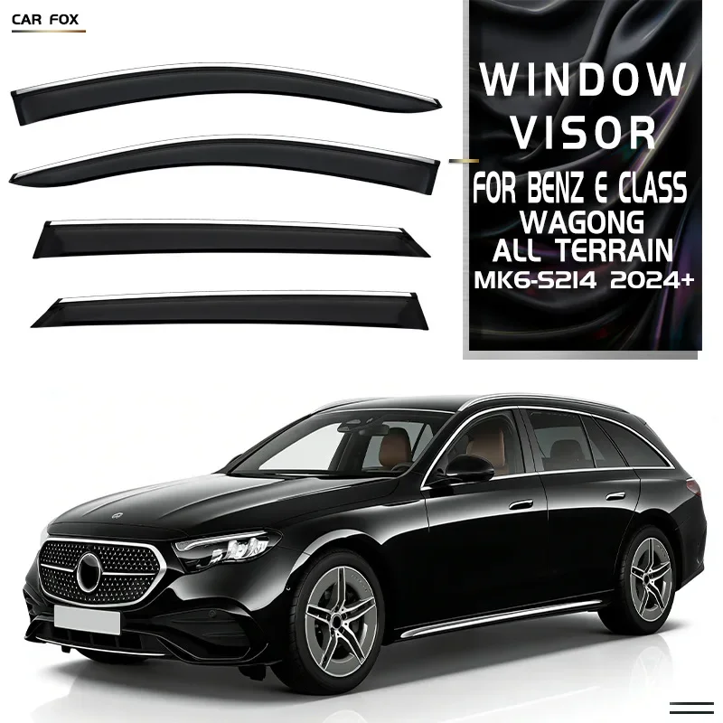 

For Benz E Class Wagon MK6 S214 2024+ Window Visor Vent Shades Ventvisor Wind Deflectors Visors Rain Visor Body Kit