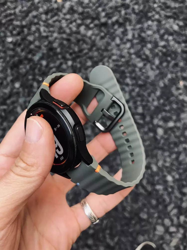 1:1 Band for Samsung Galaxy Watch 7/FE/ 5 pro/6/4 Classic 44mm 40mm 45mm No Gaps Silicone Bracelet correa Galaxy Watch 7 Straps