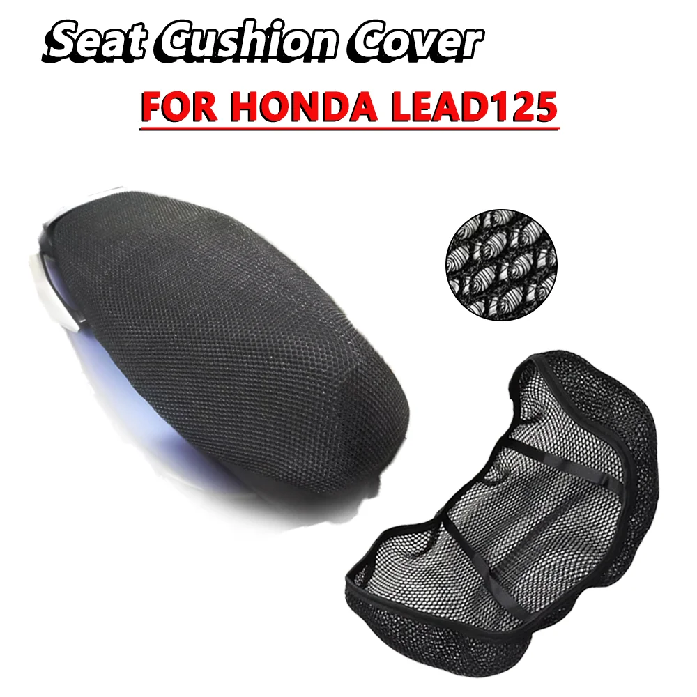 

Для HONDA LEAD 125 LEAD 125, мотоциклетный сотовый сетчатый чехол на сиденье, изолированный дышащий противоскользящий водонепроницаемый чехол для подушки