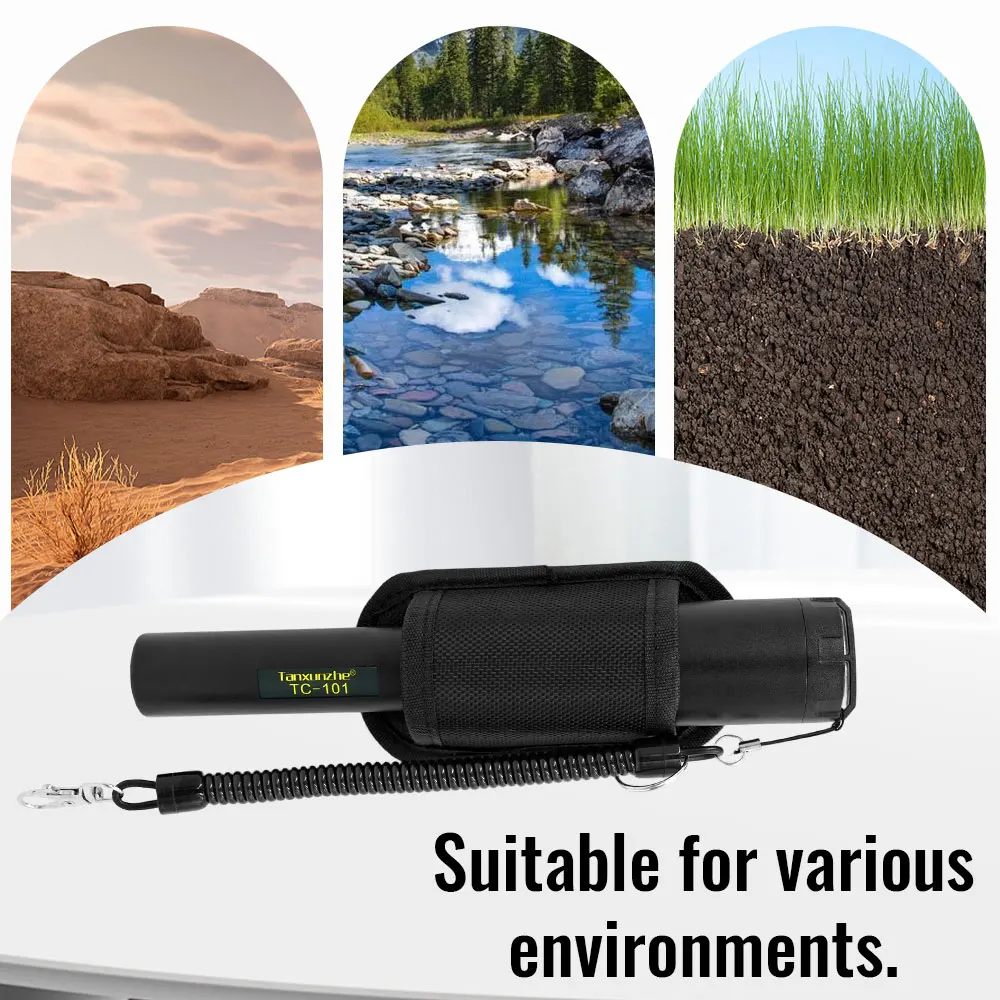 New Handheld Metal Positioning Rod Underground Metal Detector TC-101 Handheld High Sensitivity Gold Diggers Detector Rod