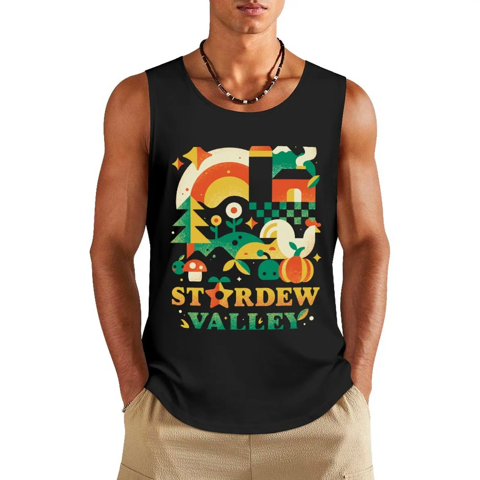 

stardew valley Tank Top sleeveless vests mens gym clothes