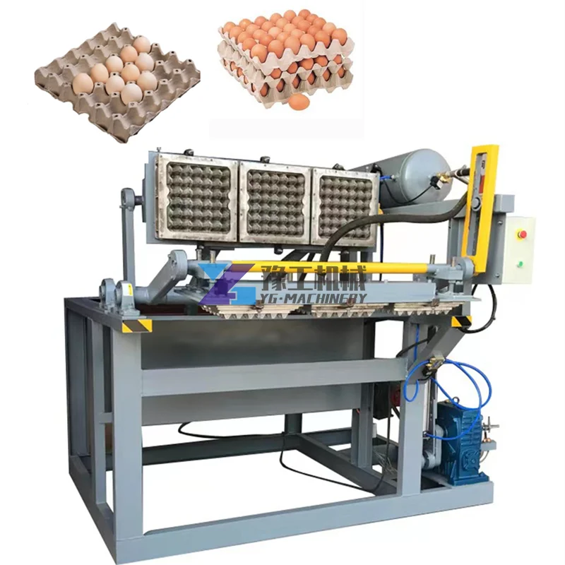 YUGONG Small Egg Tray Making Machine Paper Egg Tray Box Forming Machine