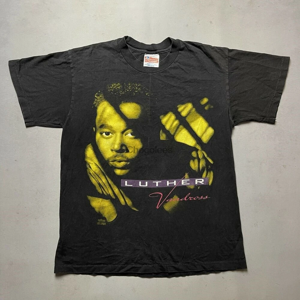 Vintage 1991 Luther Vandross Rap Tee Power Of Love Tour Shirt 90s Winterland