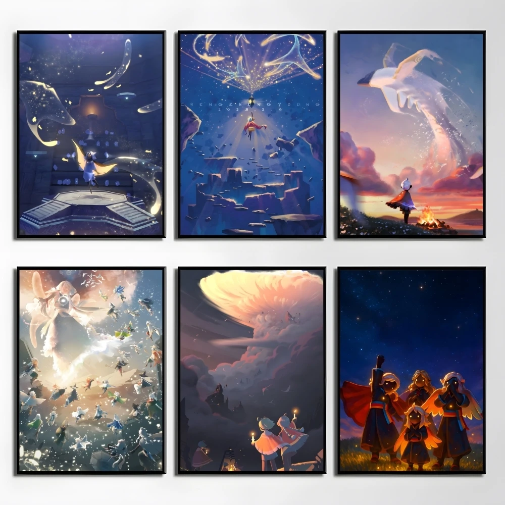 

Game S-Sky Children Of The Light Poster Elegant And Affordable Wall Art Stickers For Dormitory Living Room And Bedroom Spaces