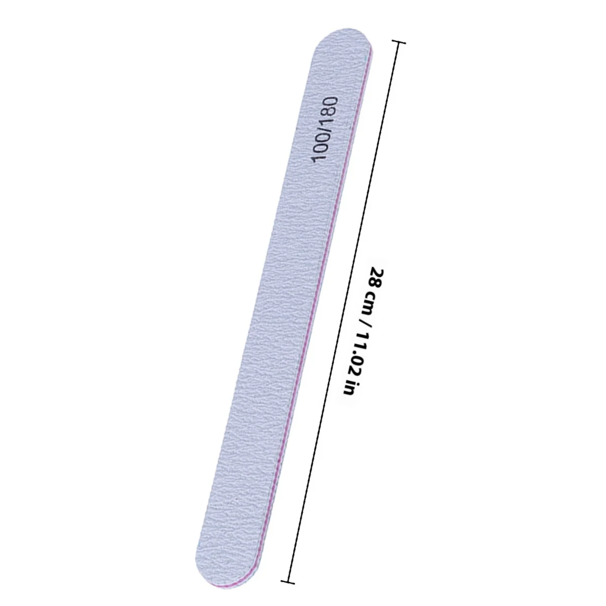 25개입 프로스티드 네일 파일 폴리쉬드 바 매니큐어 도구 여성용 매끄러운 모양 자연스러운 인조 손톱 연장