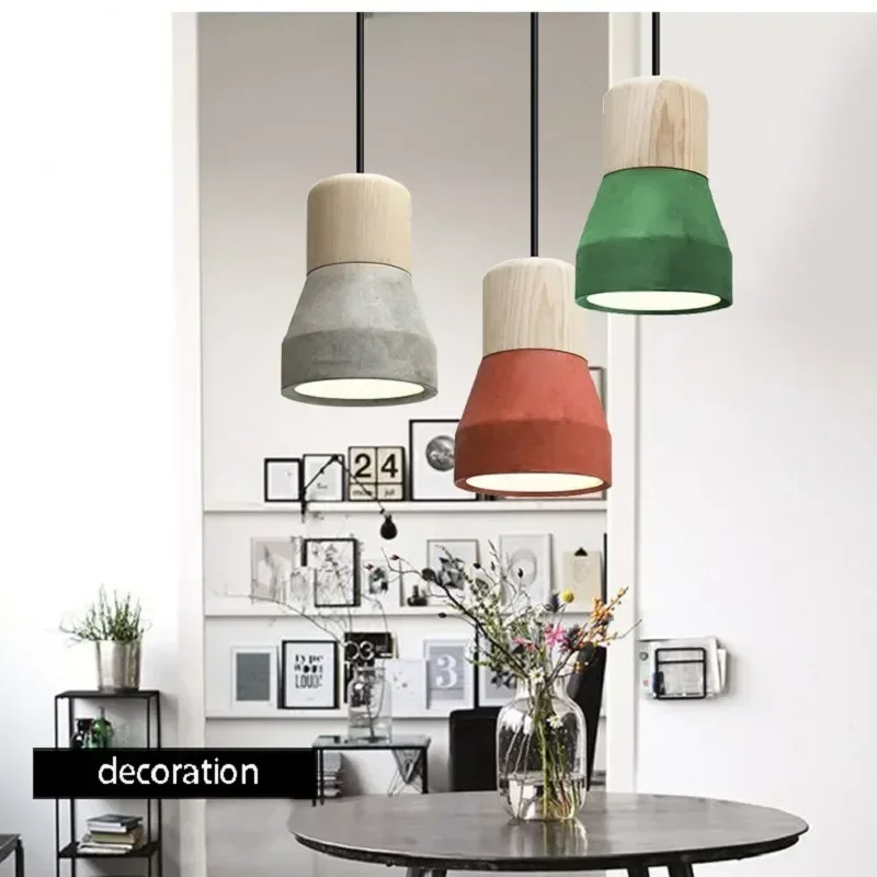 

Modern Nordic Bedroom Colorful Pendant Lamp Bedside Kitchen Decor Chandelier Lustre Loft Bar Restaurant Porch Hanging Light