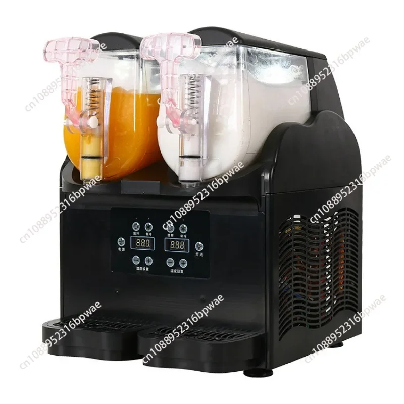 

For Commercial Slushy Machine 3L*2 Home Slush Maker Frozen Drink Beverage Dispenser Ice-Cool Juice Smoothie Making Equipment