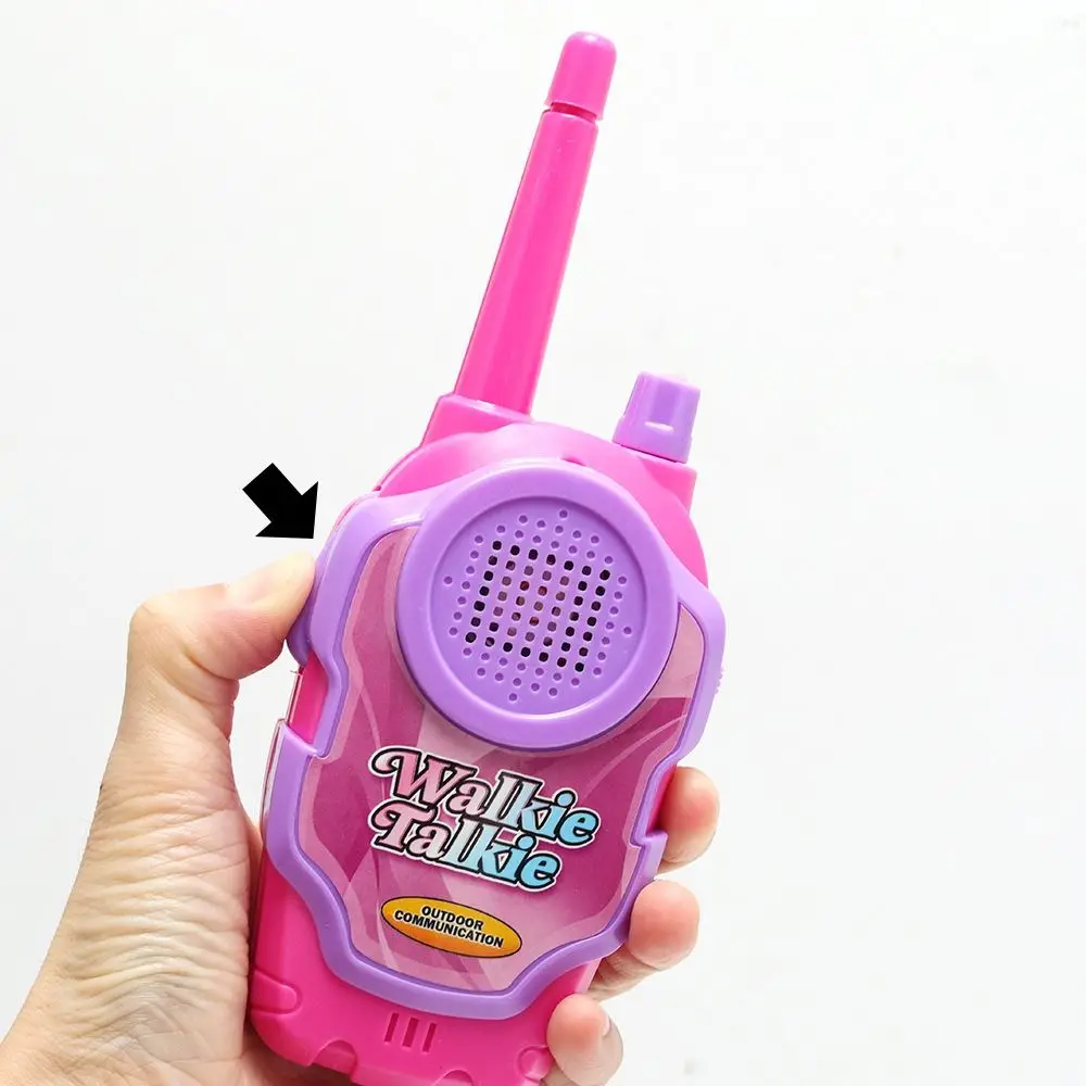 Walkie-talkie de juguete sin batería para niños, juguete interactivo con llamada inalámbrica, comunicación remota inalámbrica, pantalla LCD, Mini, 2 uds.