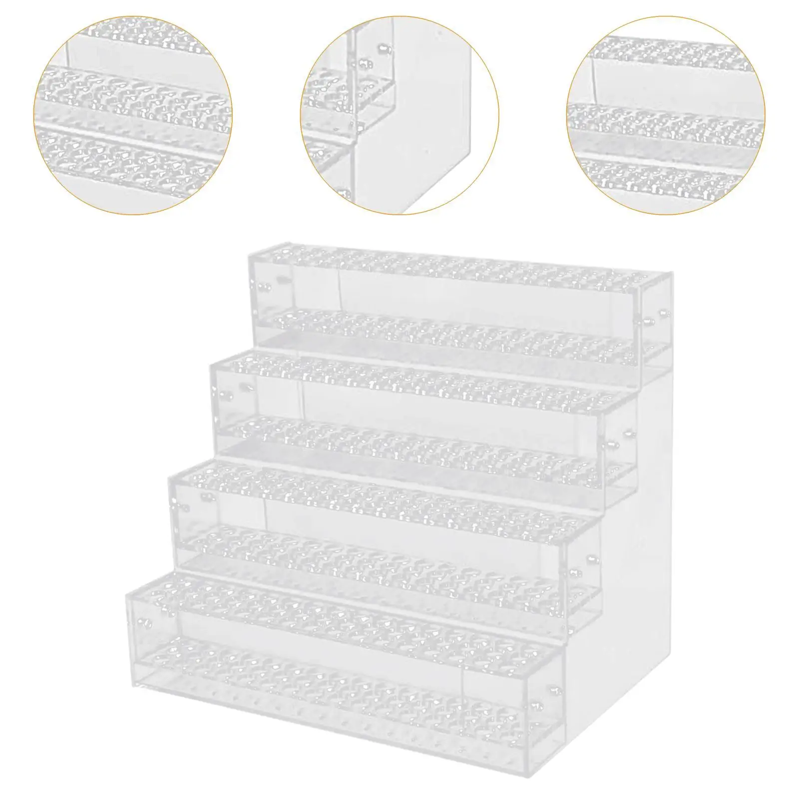 Suporte De Lápis De Acrílico, Pen Storage Rack, Sturdy, Clear, Marker Display, Stand para Lápis De Cor, Canetas De Escritório, Decoração