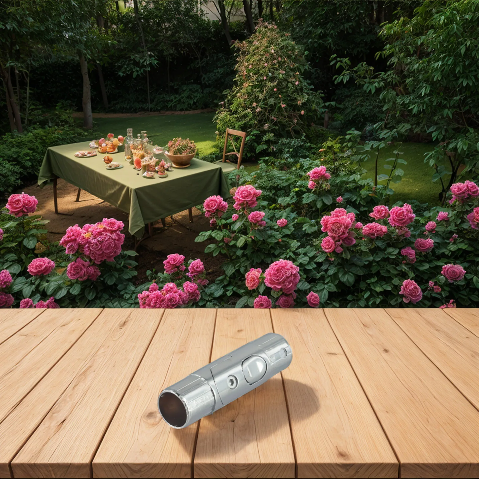 Stable Umbrella Design Outdoor Umbrella Accessories Aluminum Materials Center Column Easy Installation Multipurpose Application