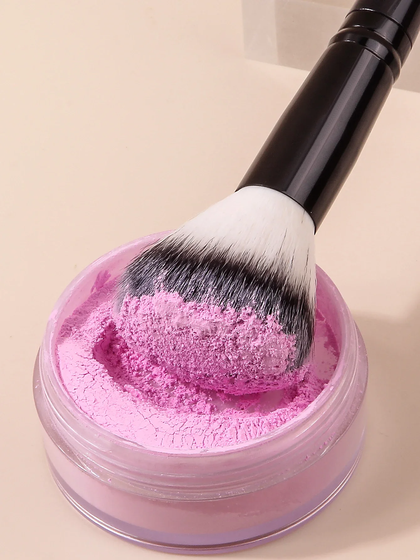 1PC Wortel Blush & Nagelborstel - Multifunctionele nylon borstelharen voor gezicht/make-up/stof, draagbare reisschoonheidstools